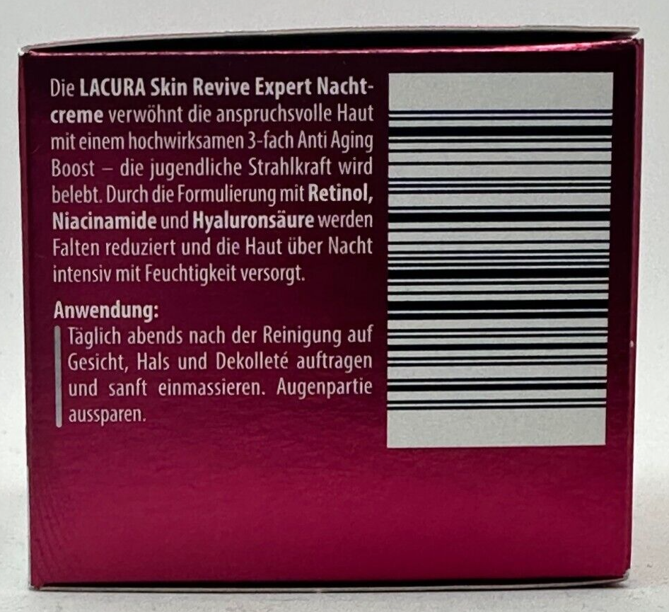 LACURA Skin Revive Expert Nachtcreme, 3 Fach Anti-Aging Boost, 50ml, NEU&OVP