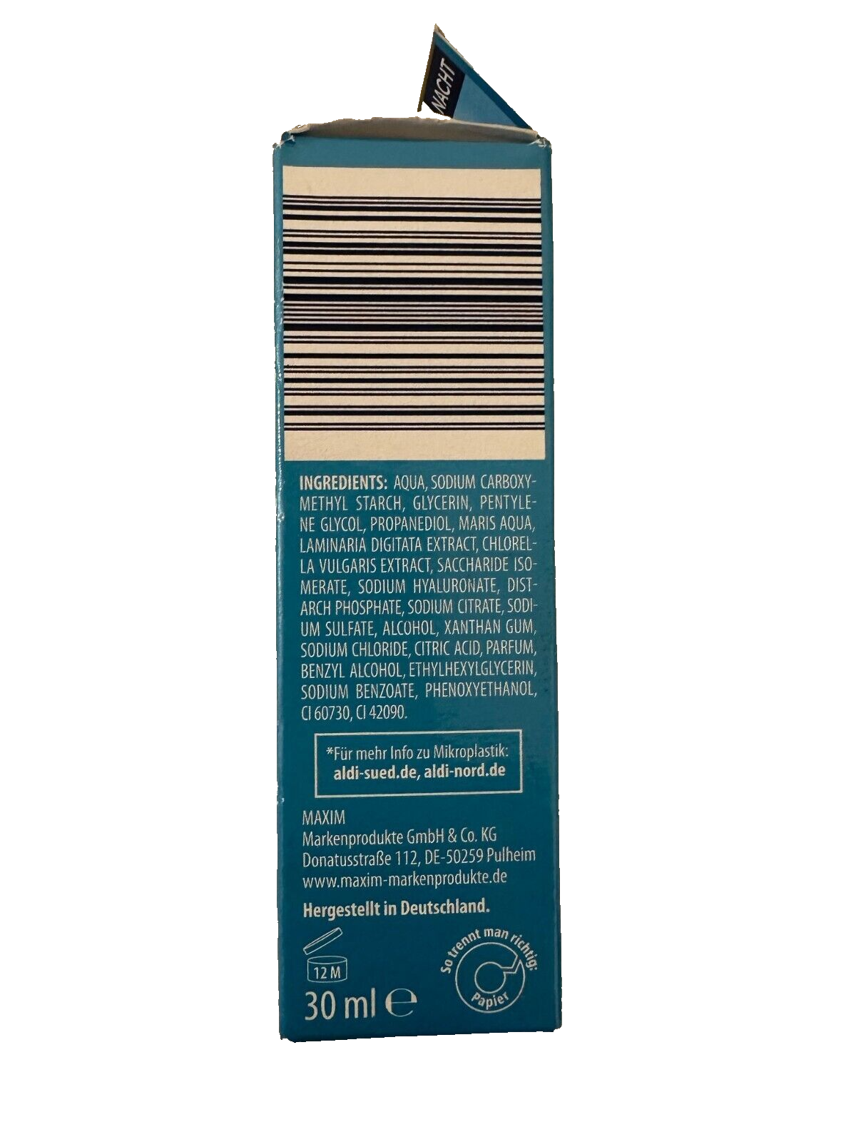 جيلي لاكورا سكين هيدرو باور الليلي، مع الطحالب الخضراء الدقيقة، 30 مل، جديد ومختوم