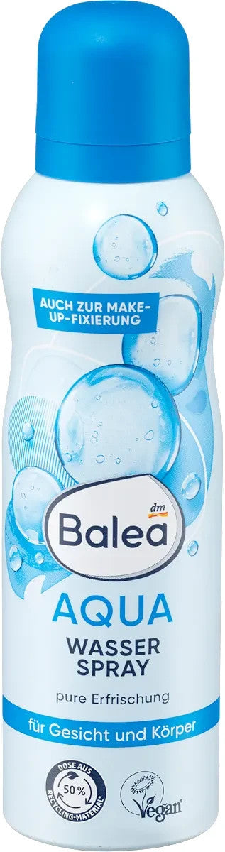Balea Aqua ūdens aerosols, sejas toneris, 150ml, jauns un iesaiņots iepakojumā