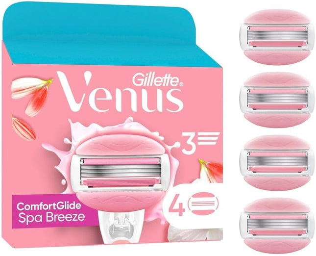 Gillette Venus, Comfortglide Spa Breeze, skuvekļa asmeņi, 1x4 gab., jauni un aizzīmogoti