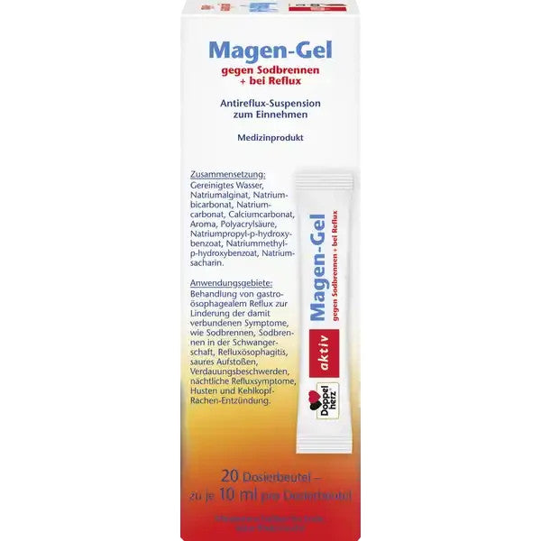 DOPPELHERZ aktiv Magen-Gel gegen Sodbrennen+bei Reflux 20 St., neu&ovp