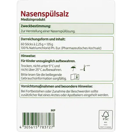 Altapharma deguna skalošanas sāls, saaukstēšanās un ziedputekšņu alerģiju ārstēšanai, 1 x 60 tabletes, jaunas