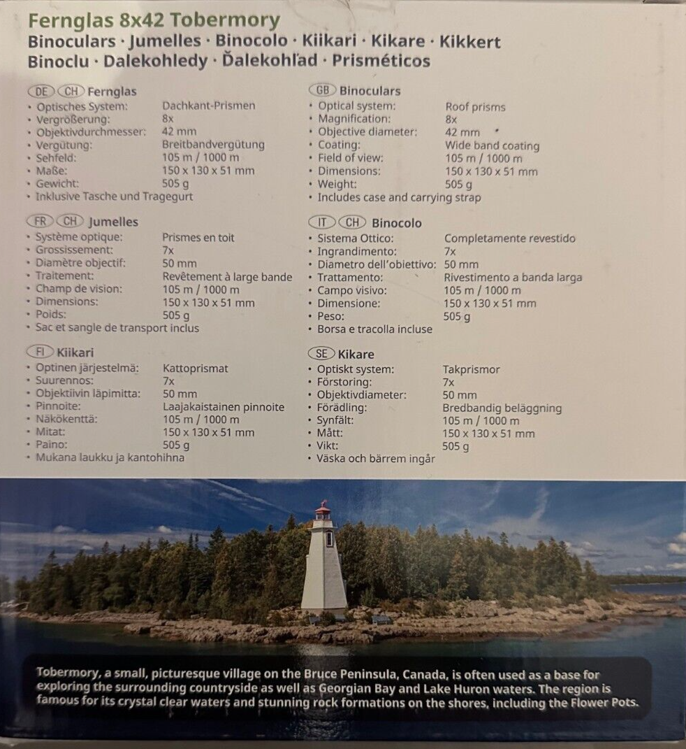 BRESSER Fernglas Tobermory 8x42, neu&ovp