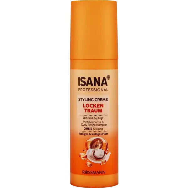 ISANA PROFESSIONAL Styling Creme Locken Traum, 200ml, Neu