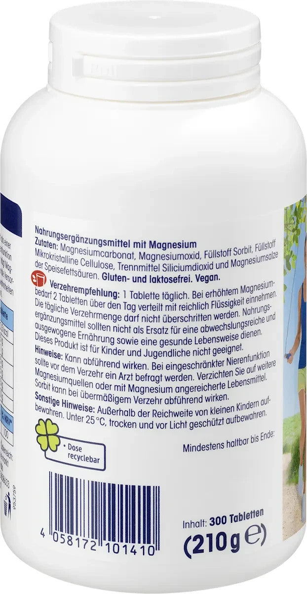 Mivolis magnija tabletes, 300 tabletes, 210 g, jaunas un aizzīmogotas