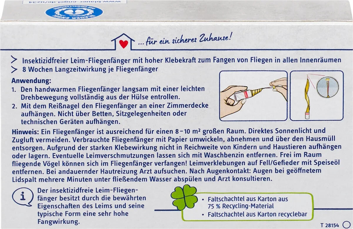Profissimo mušķērājs, līmes slazds, 1x4 gabali, jauns un aizzīmogots