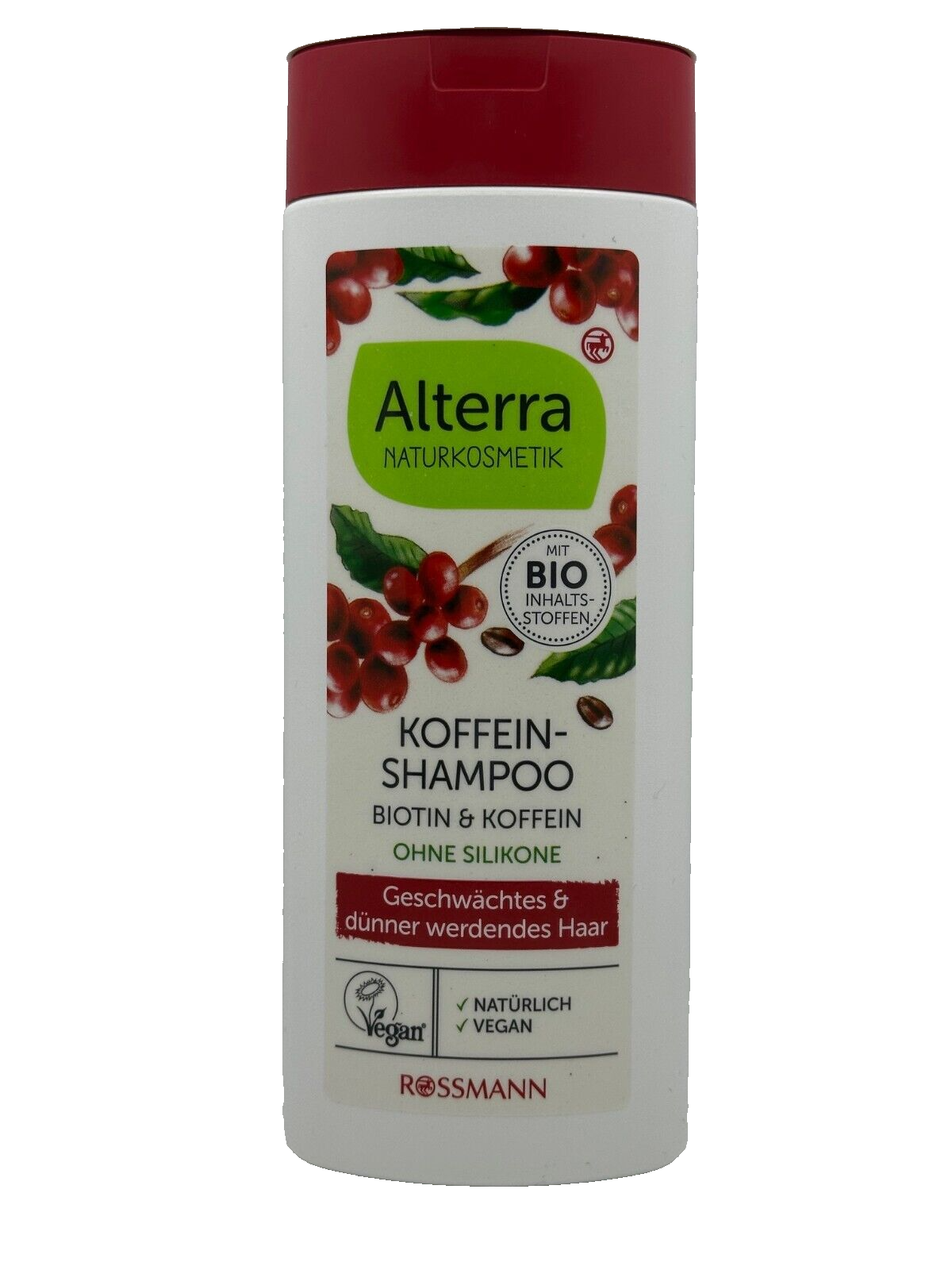 Alterra NATURKOSMETIK Koffein-Shampoo Biotin & Koffein, Vegan, 200ml, Neu