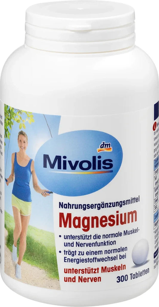 Mivolis magnija tabletes, 300 tabletes, 210 g, jaunas un aizzīmogotas