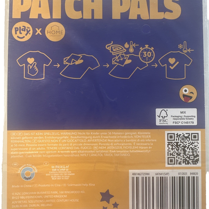 Patch Pals، زخارف تُكوى، رقعة تُكوى، رقعة تُخاط، مجموعة من قطعتين، جديدة