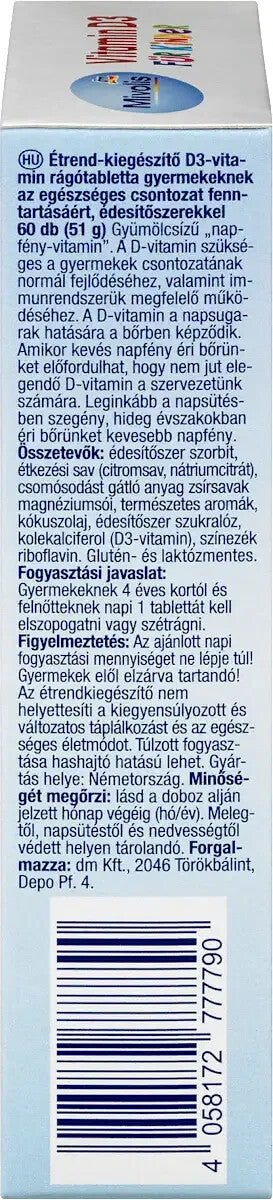 Mivolis Vitamin D3 für Kinder, Kautabletten 60 St., 51 g, neu&ovp