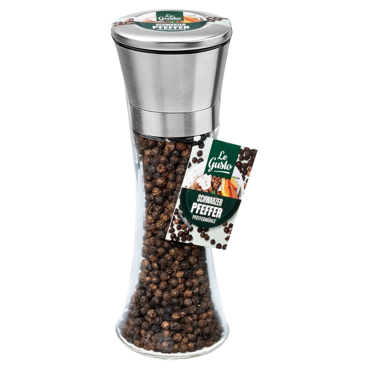 LEGUSTO melnie pipari ar piparu dzirnaviņām, 90 g, jauni un aizzīmogoti