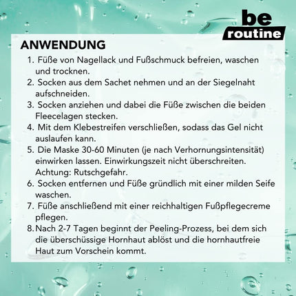 #be routine  Fußmaske, Anti Hornhaut Socken (1 Paar), neu&ovp