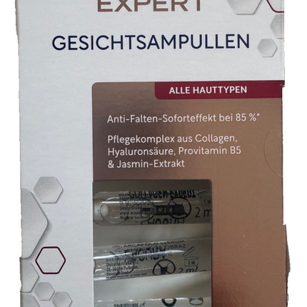 Lacura Skin Collagen Expert sejas ampulas, pretgrumbu līdzeklis, 7x2 ml, jaunas un aizzīmogotas