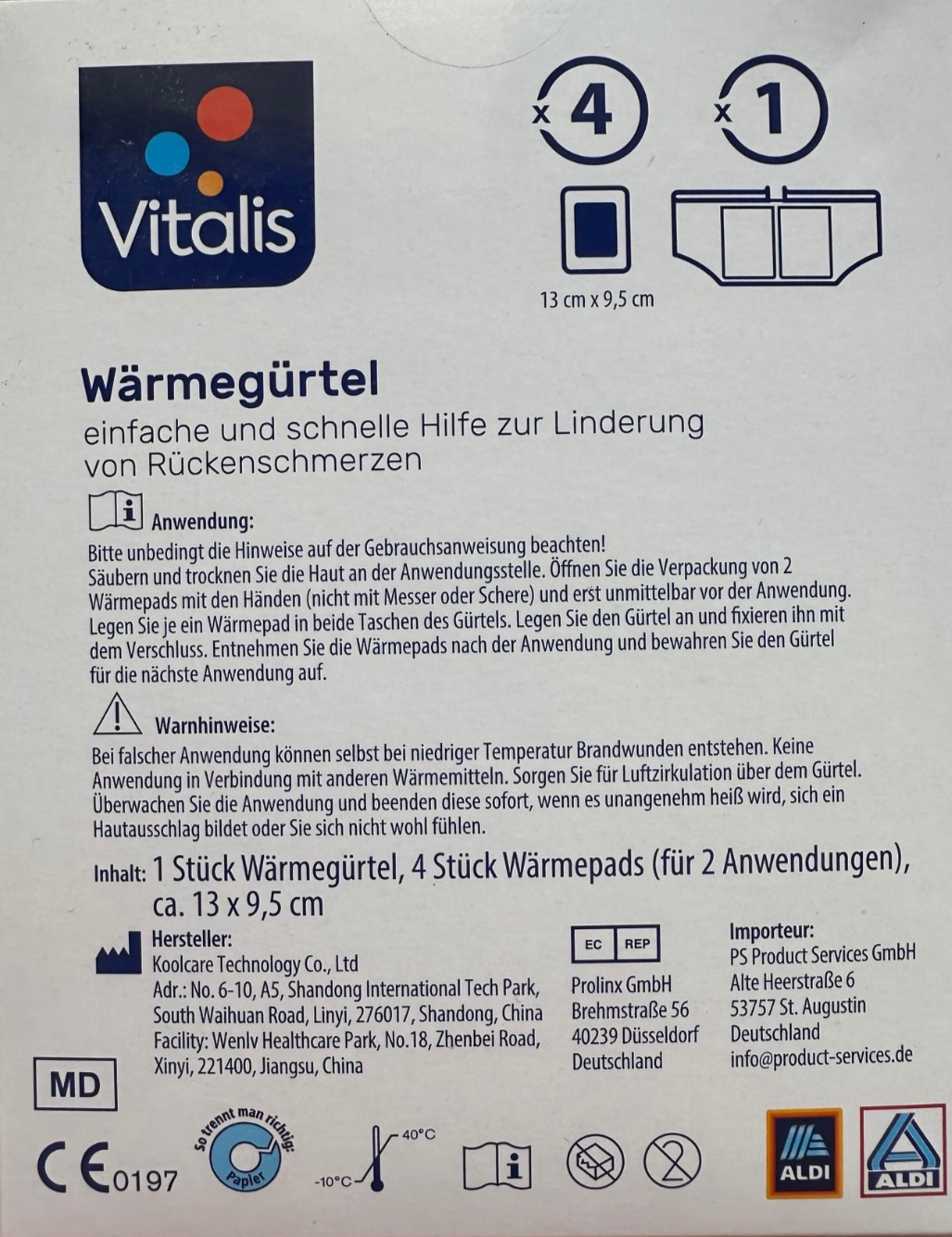 VITALIS sildošā josta muguras sāpju mazināšanai, jauna un noslēgta