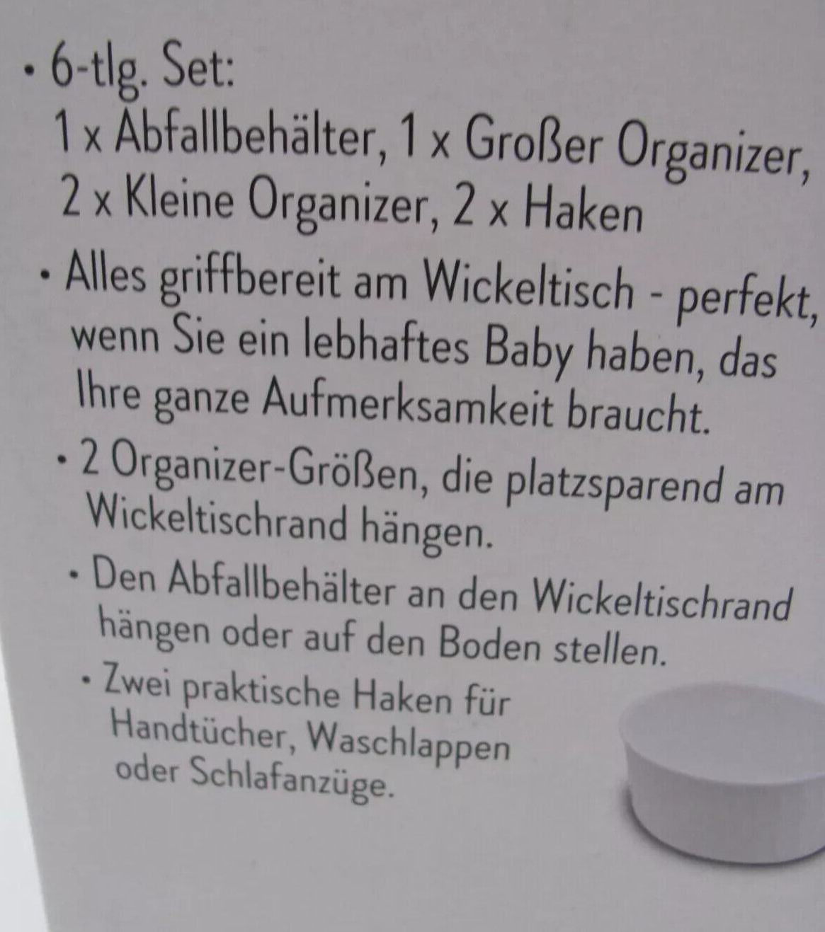 Home Creation Wickeltisch Organizer, 6 tlg, Farbe Mint