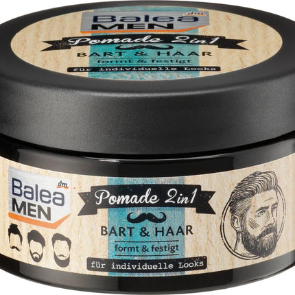 Balea MEN pomāde 2in1 bārdai un matiem, 100 ml, jauna un iesaiņota prece