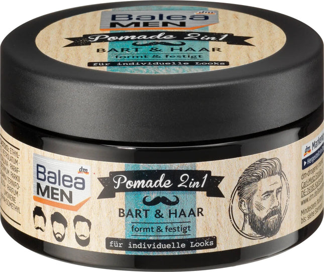 Balea MEN pomāde 2in1 bārdai un matiem, 100 ml, jauna un iesaiņota prece