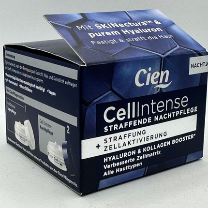 CIEN Cell Intense, hialuronskābe un kolagēns, nostiprinoša, šūnu aktivācija, nakts kopšana