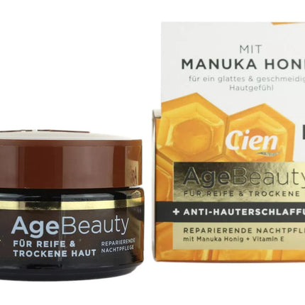 Cien Age Beauty, atjaunojošs nakts krēms ar manukas medu, nobriedušai ādai, 50ml