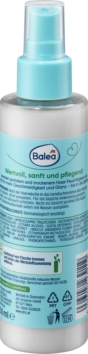 Balea Natural Beauty mitrinošais sprejs, 150 ml, jauns