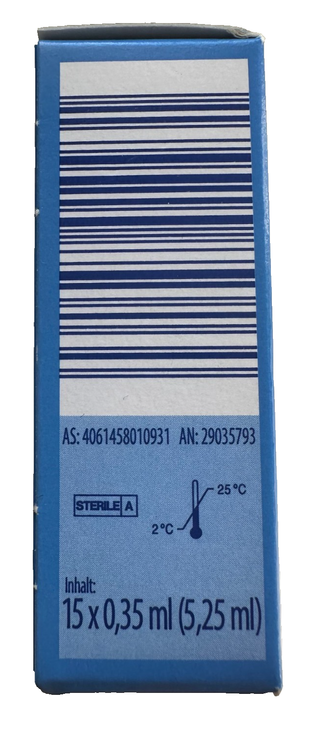 Vitalis Augentropfen, 0,15% Hyaluron, ohne Konservierungsmittel, 1x15St, neu&ovp