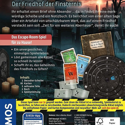EXIT®-Das Spiel: Der Friedhof der Finsternis, für 1-4 Spieler, ab 12 Jahre, neu