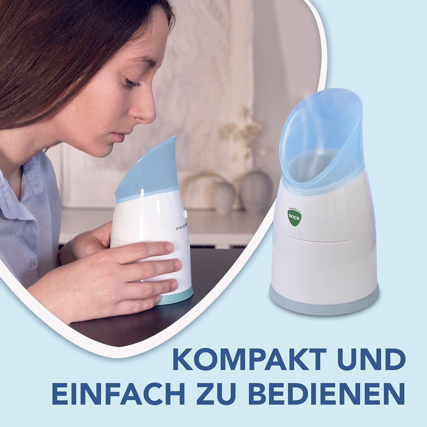 WICK Dampf-Inhalator W1300, manuell, mit 2 Vapopads, neu&ovp