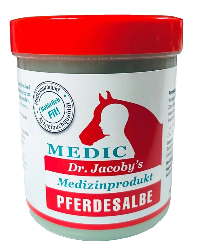 Dr. Jacoby's Medic oriģinālā zirgu ziede, 1 x 350 ml, jauna un aizzīmogota