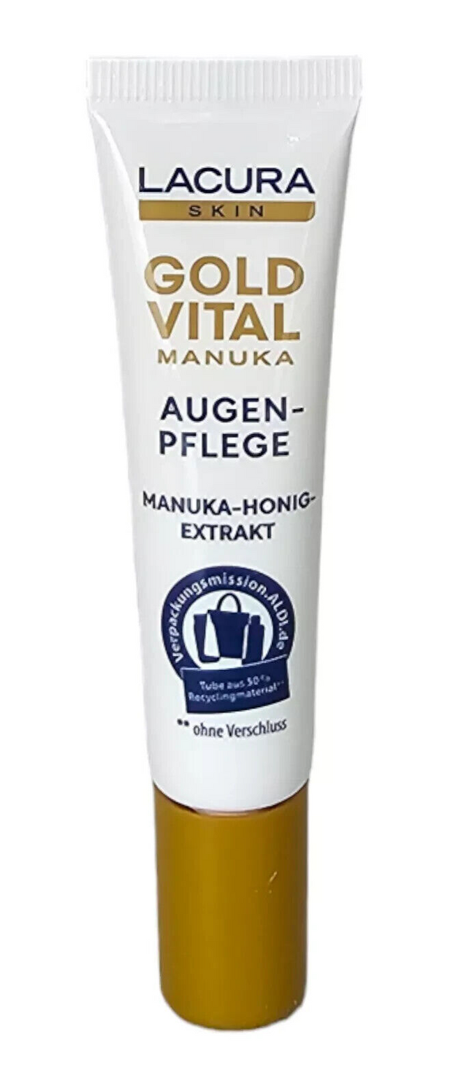 Lacura Gold Vital Augenpflege mit Manuka-Honig-Extrakt, sehr Reife Haut, 15ml