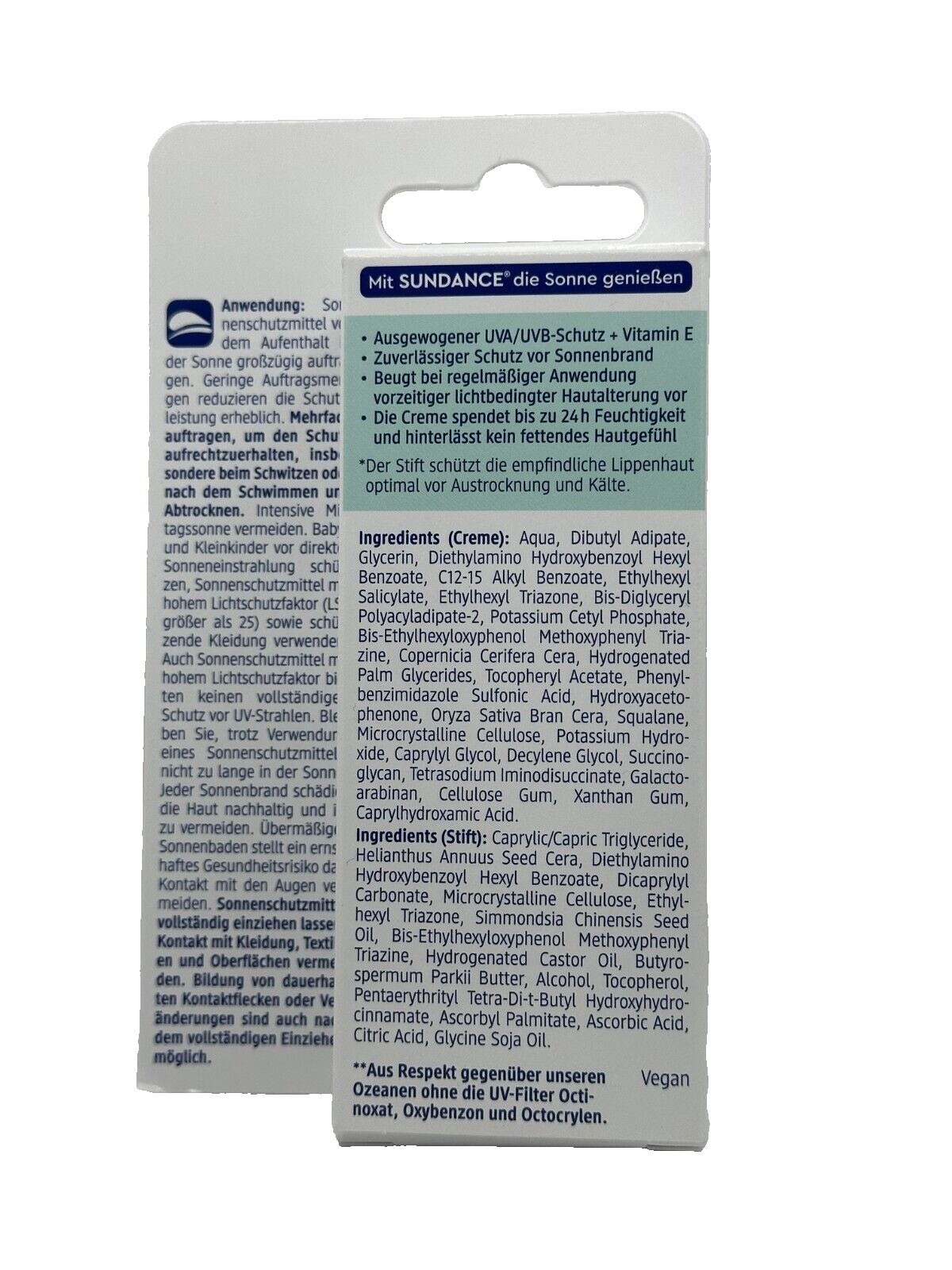 SUNDANCE Sensitive SPF 50+ kombinētais saules aizsargkrēms un zīmulis, UVA un UVB, 23 ml