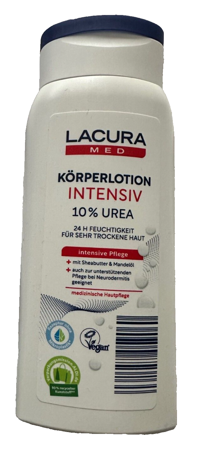 Lacura Med intensīvs ķermeņa losjons, 10% urīnviela, piemērots atopiska dermatīta ārstēšanai, 300ml