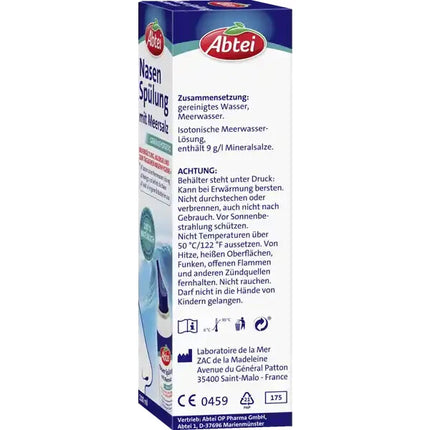 Abtei Nasenspülung mit Meersalz, gebrauchsfertig, 100 % natürlich,  100 ml, neu