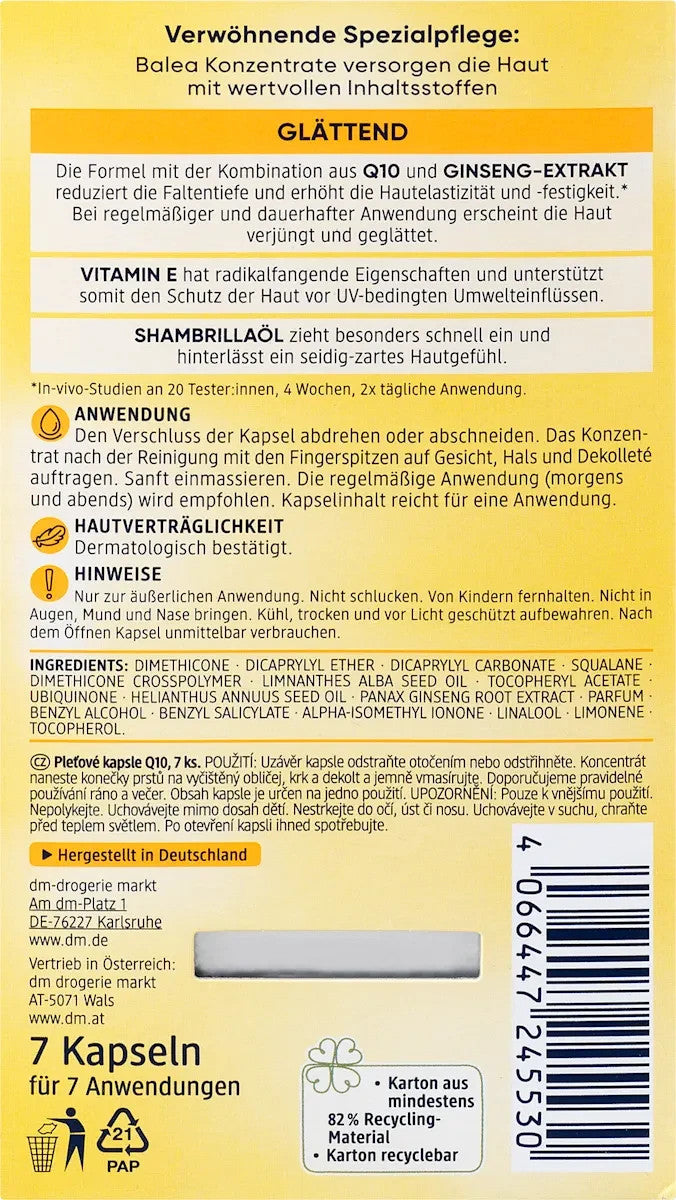 Balea Konzentrat Q10 Anti-Falten, 7 Stück, neu&ovp