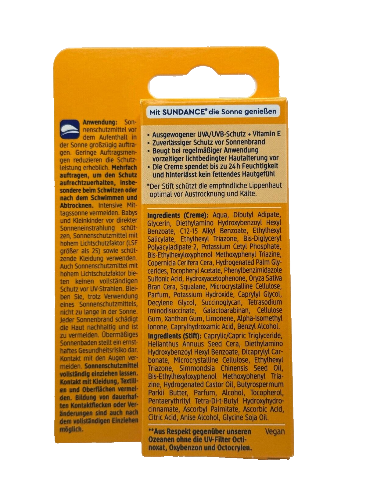 SUNDANCE kombinētais saules aizsargkrēms un zīmulis, SPF 50, UVA un UVB, 20 ml + 3 ml, jauns