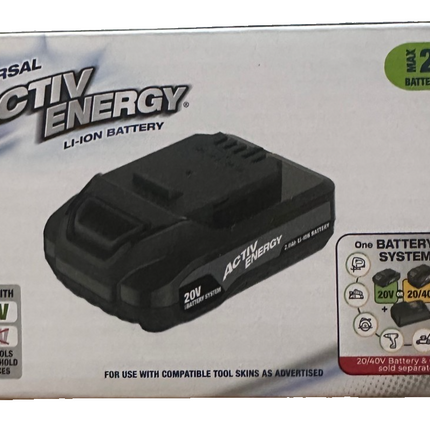 ACTIV ENERGY Akku 20 V, 2 Ah Li-Ion, Kompatibel zu FERREX Geräte, neu&ovp