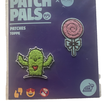 Patch Pals, uzgludināmās aplikācijas, uzgludināmie ielāpi, piešūjamie ielāpi, 2 gabalu komplekts, jauni