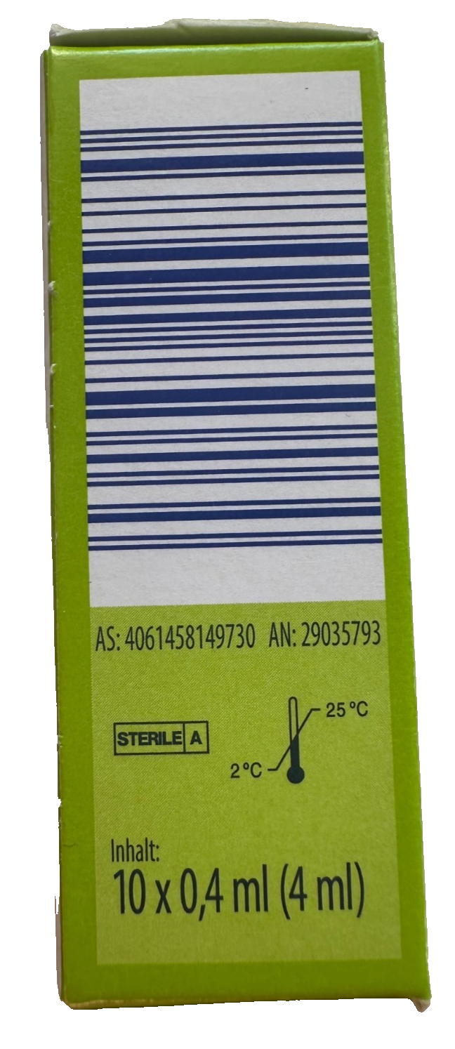 Vitalis Augentropfen, Euphrasia&Hyaluron, ohne Konservierungsmittel, 1x10St, neu