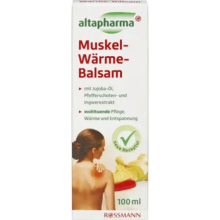Altapharma muskuļu sildošais balzams, 100 ml, jauns un noslēgts