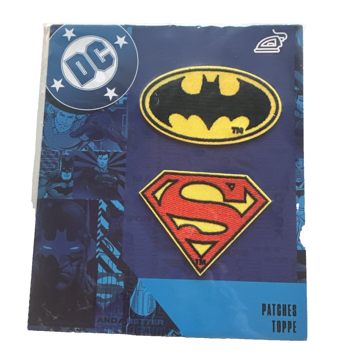 Patch Pals, uzgludināmās aplikācijas, uzgludināmie ielāpi, piešūjamie ielāpi, 2 gabalu komplekts, jauni