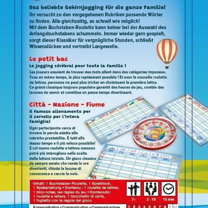 Schmidt Spiele, Stadt-Land-Fluss, Mitbringspiel in Metalldose, Reisespiel, neu