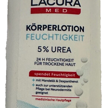 Lacura Med ķermeņa losjons, mitrinošs, 10% urīnviela, piemērots neirodermatīta ārstēšanai, 300ml