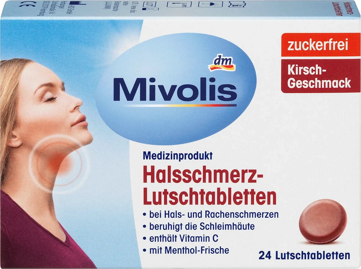 Mivolis Halsschmerz-Lutschtabletten, 24 Lutschtabletten, neu&ovp
