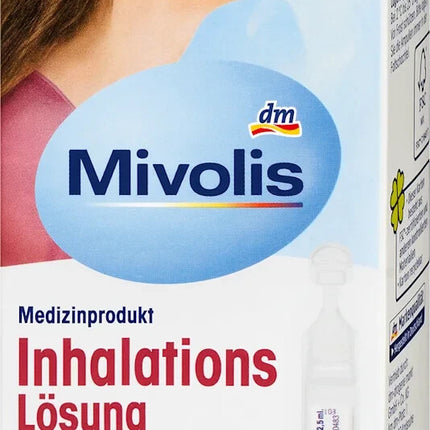 Mivolis inhalācijas šķīdums, 30 tabletes, 75 ml, elpceļu mitrināšanai, jauns un noslēgts