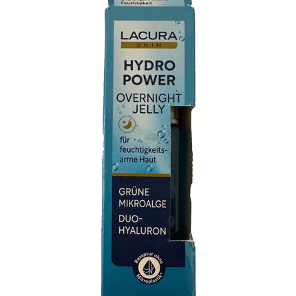 Lacura Skin Hydro Power nakts želeja ar zaļajām mikroaļģēm, 30 ml, jauna un noslēgta