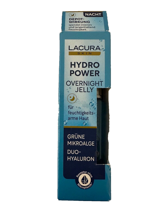 Lacura Skin Hydro Power nakts želeja ar zaļajām mikroaļģēm, 30 ml, jauna un noslēgta