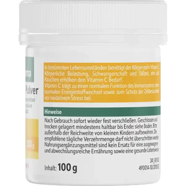 Altapharma Vitamin C Pulver, reine Ascorbinsäure, Arzneibuchqualität, 100 g, neu