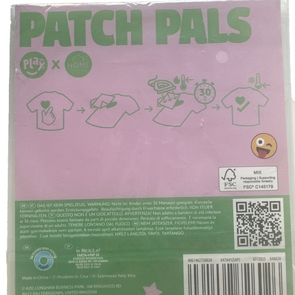 Patch Pals, Bügelbilder Applikation, Patch zum Aufbügeln, Aufnäher, 2er Set, neu