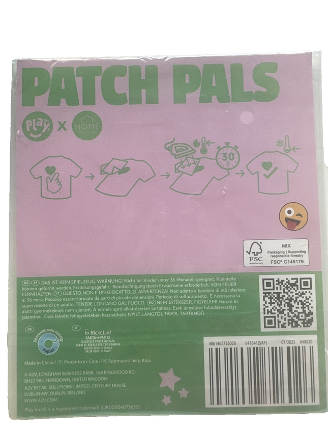 Patch Pals, Bügelbilder Applikation, Patch zum Aufbügeln, Aufnäher, 2er Set, neu