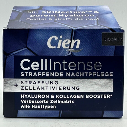 CIEN Cell Intense, hialuronskābe un kolagēns, nostiprinoša, šūnu aktivācija, nakts kopšana