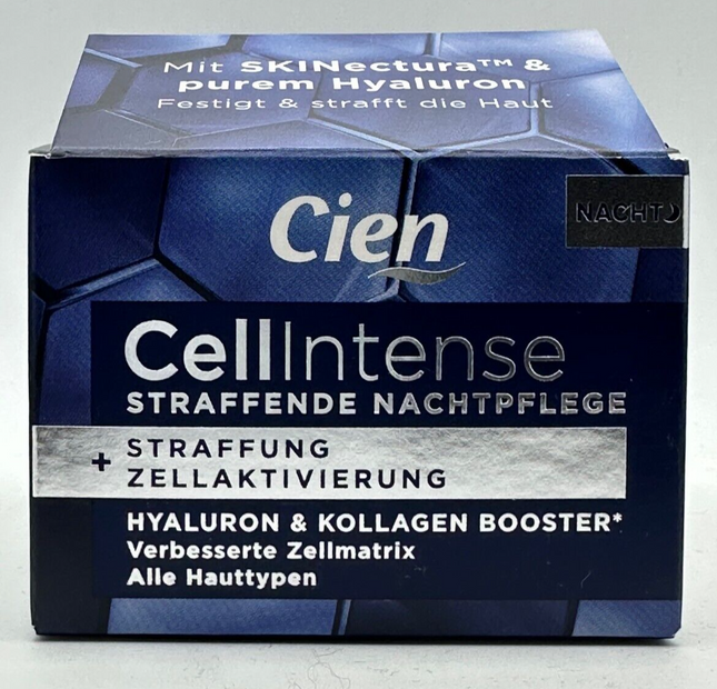 CIEN Cell Intense, hialuronskābe un kolagēns, nostiprinoša, šūnu aktivācija, nakts kopšana